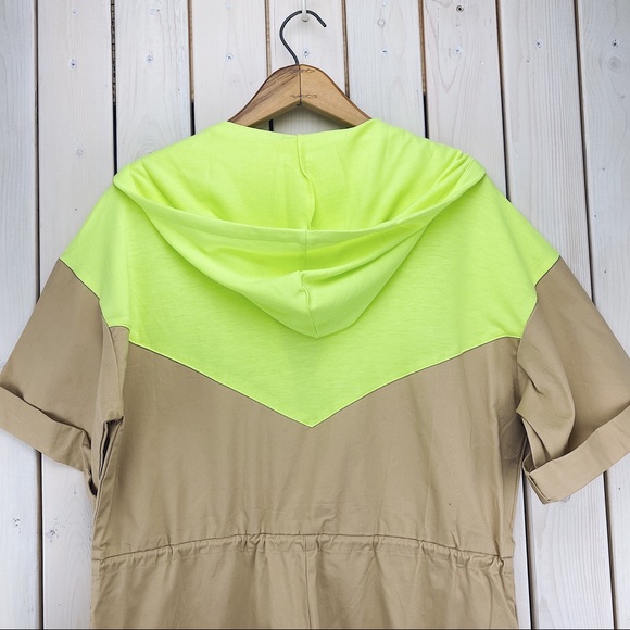 Rehab Lab | Beige & Yellow Coveralls Jumpsuit NWT - Picture 12 of 14